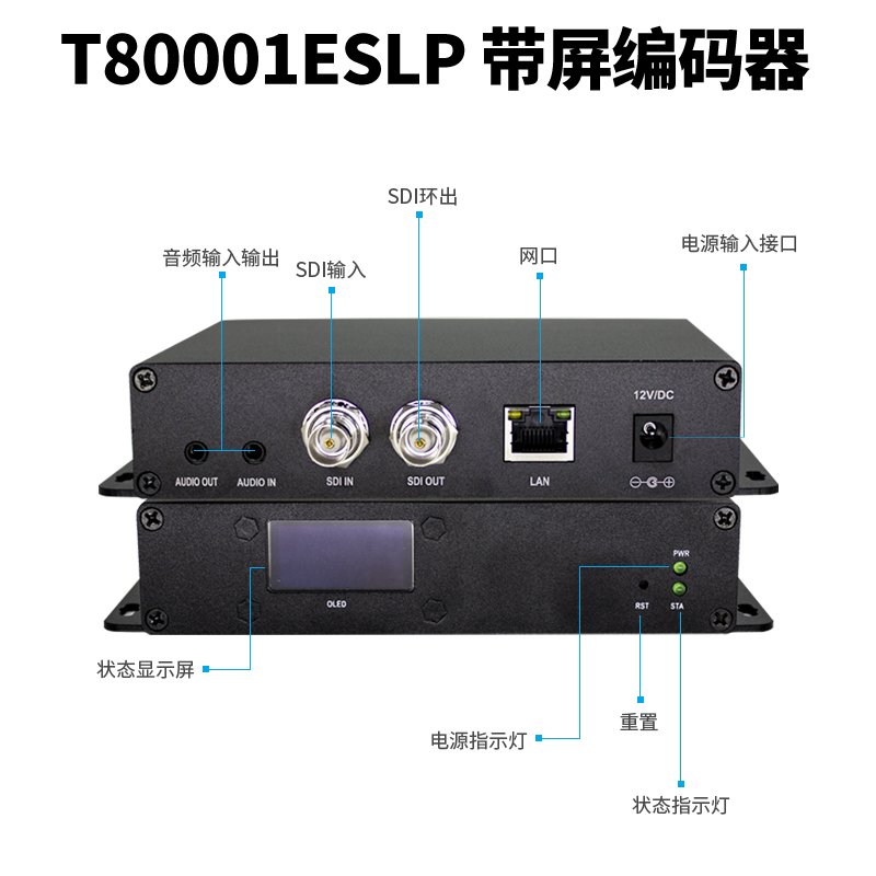 同三维T80001ESLP高清SDI编码器（带显示屏）